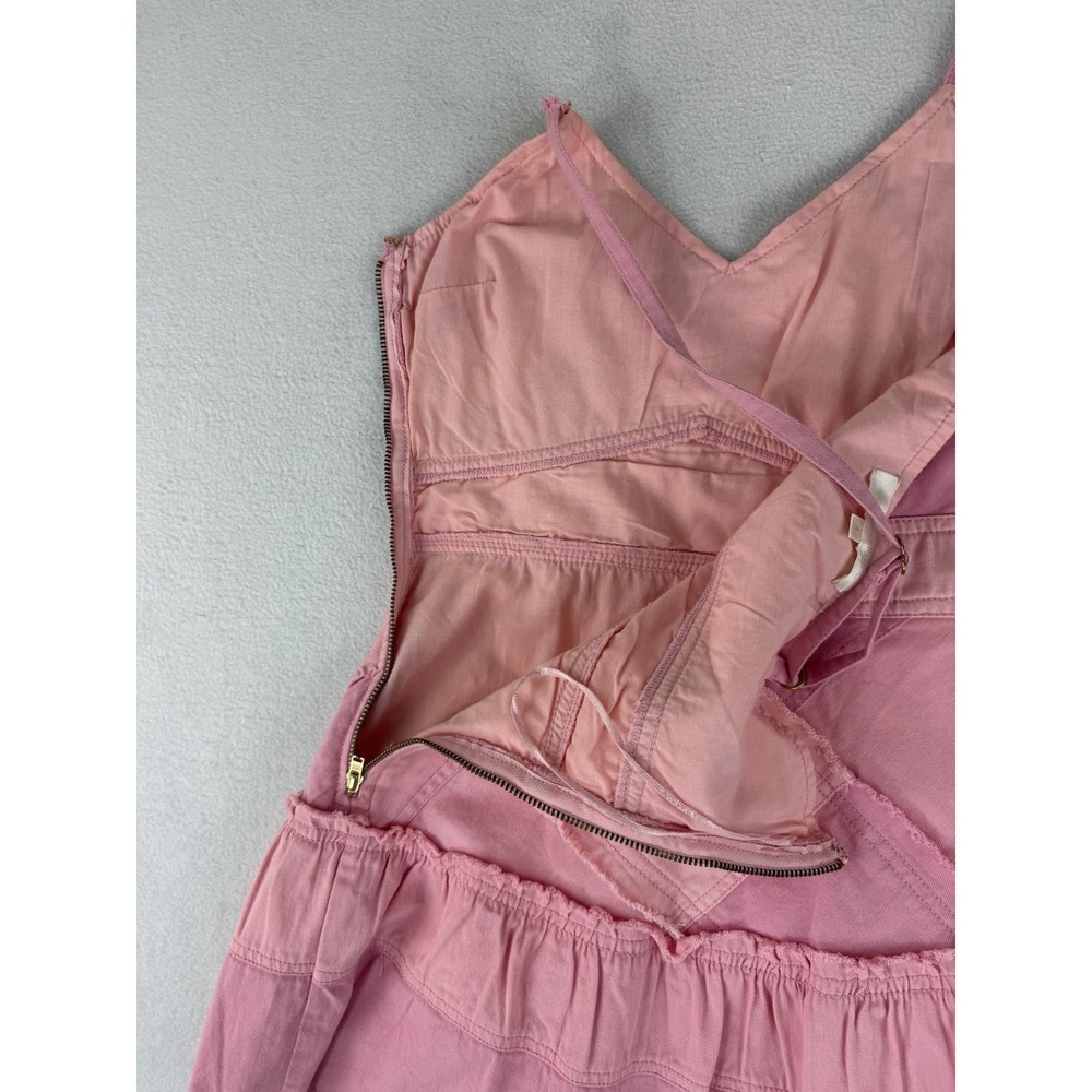 LoveShackFancy Pera Pink MIni Dress Women's Size 0 Colorblock Patchwork *READ* - Picture 9 of 10